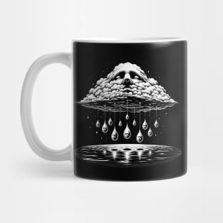 Celestial Rain - Surrealist Dreamscape Mug